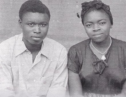 An early black and white portrait of a young couple, from the foundation’s archive